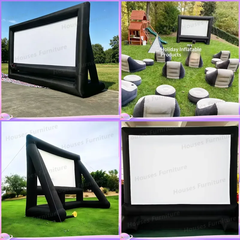 Camping - Large Freestanding Inflatable Projector Screen Waterproof