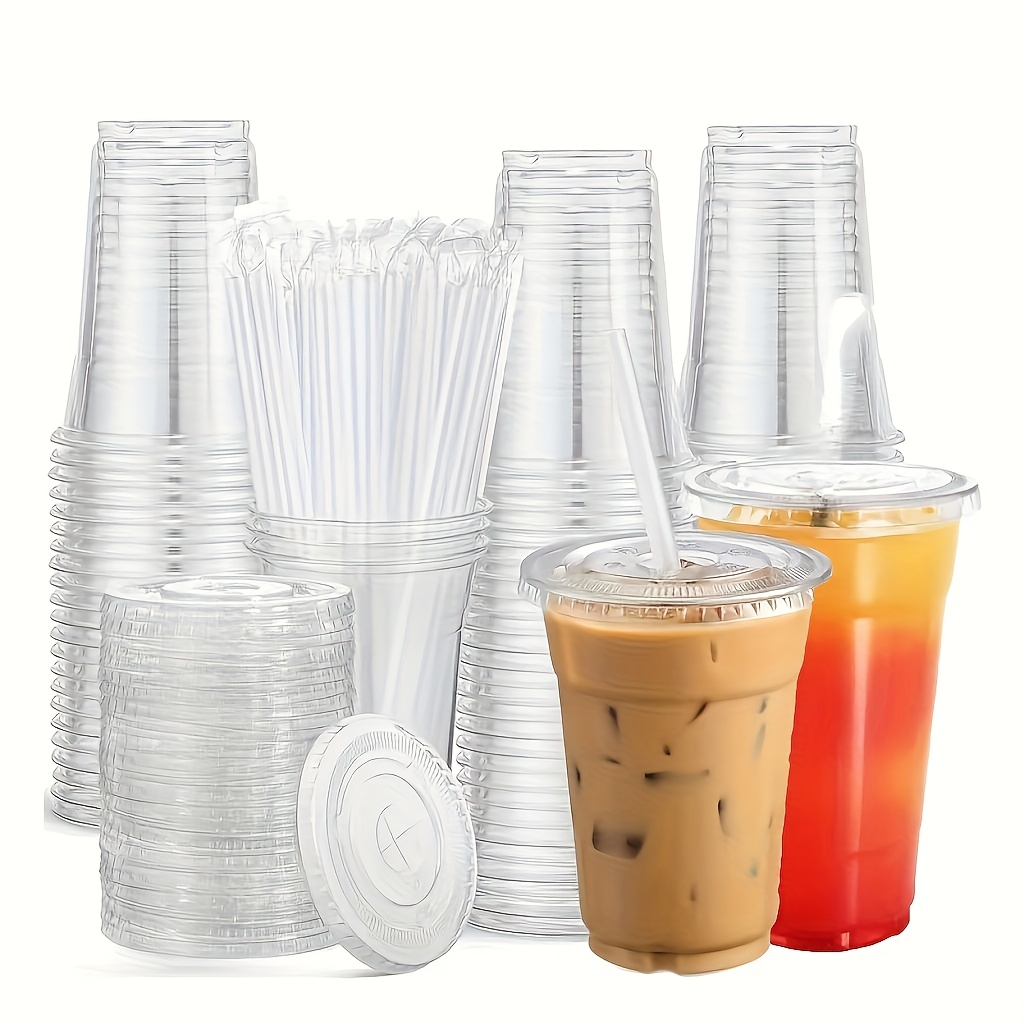 Transparent plastic cup with f - Camping review and price