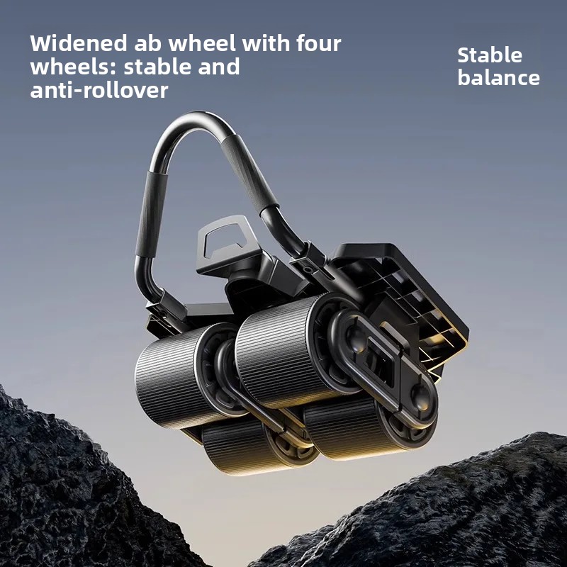 Auto Rebound 4 Wheel Ab Roller - Ab Roller Wheel With Elbow Support review and price